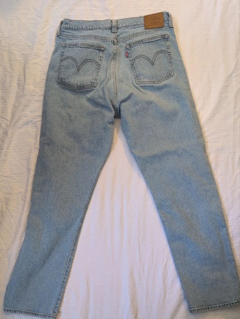 LEVIS Light Wash Wedgie Straight-Leg Jeans
